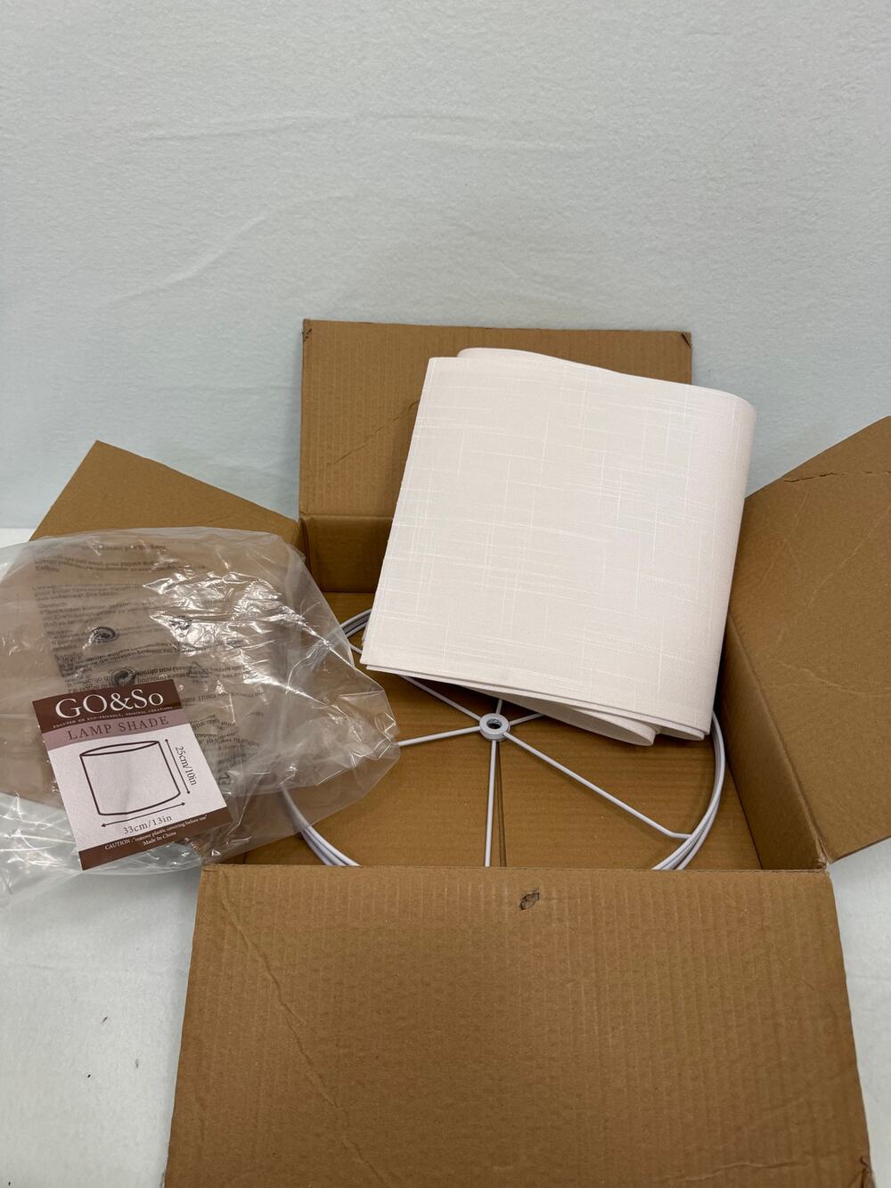 Go & So set of two lamp shades 13 x 10 inches off white